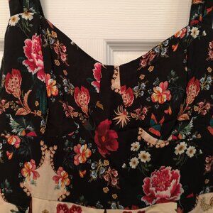 Antix Maxi Dress with Floral and Animal Pattern (S)